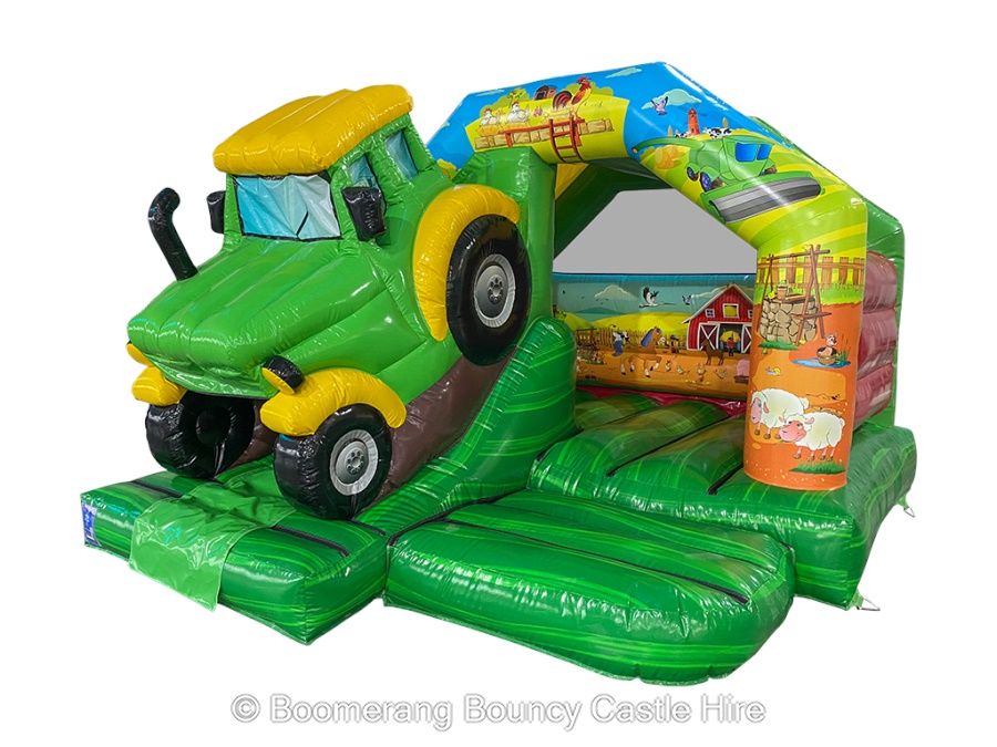 Tractor Combo Bouncy Castle Hire in Southport, Preston, Burscough